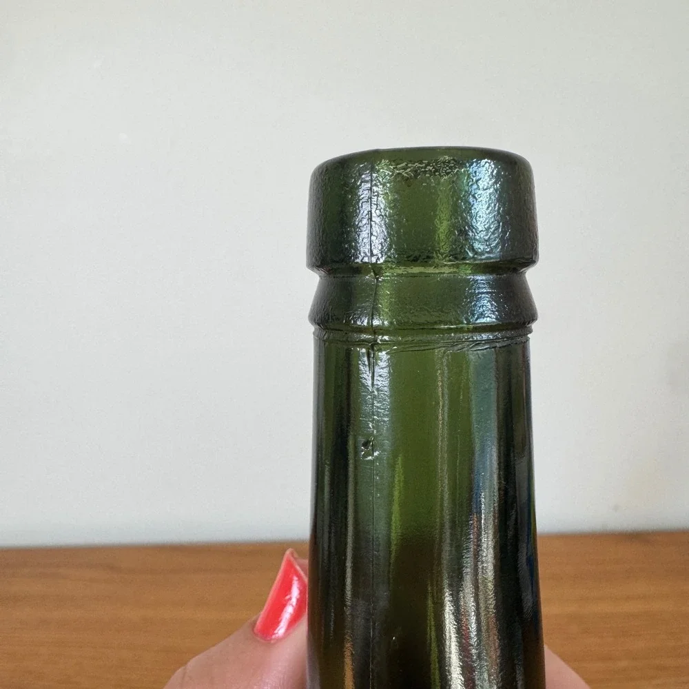 DARK OLIVE‎ GREEN Antique glass DR JGB SIEGERT & SONS Bitters Bottle